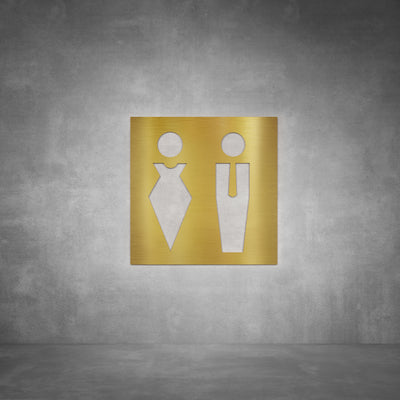 Toilet Male and Female Sign D04