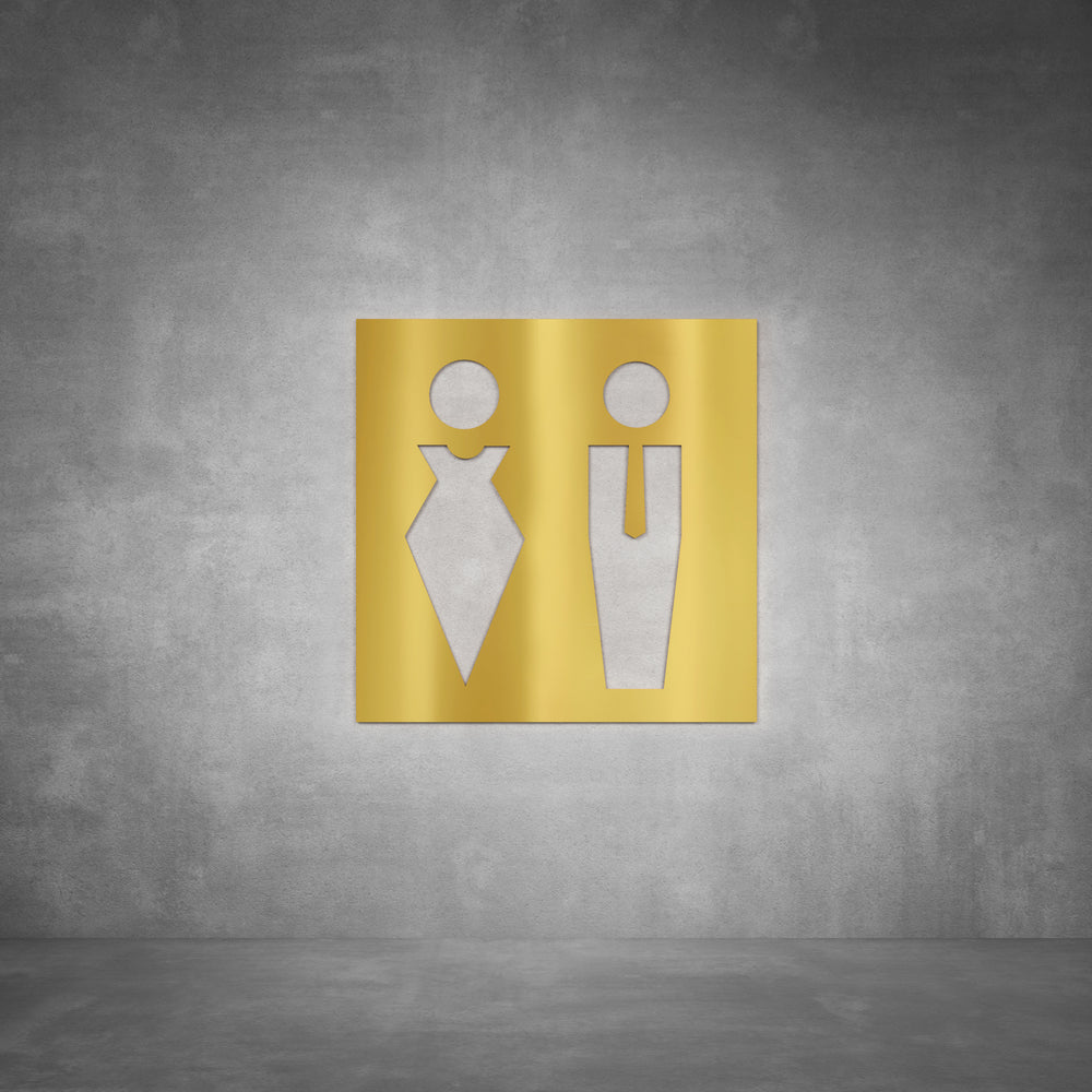 Toilet Male and Female Sign D04