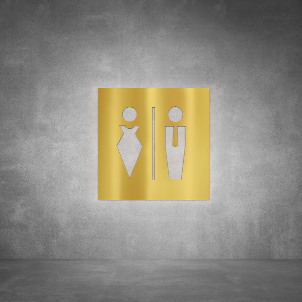 Toilet Male and Female Sign D06