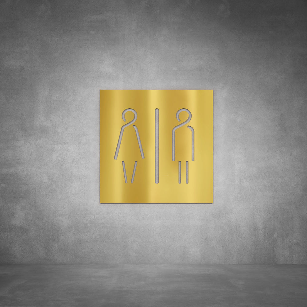 Toilet Male and Female Sign D07