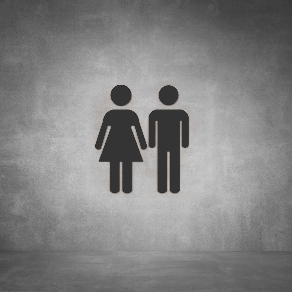 Toilet Male and Female Sign D08
