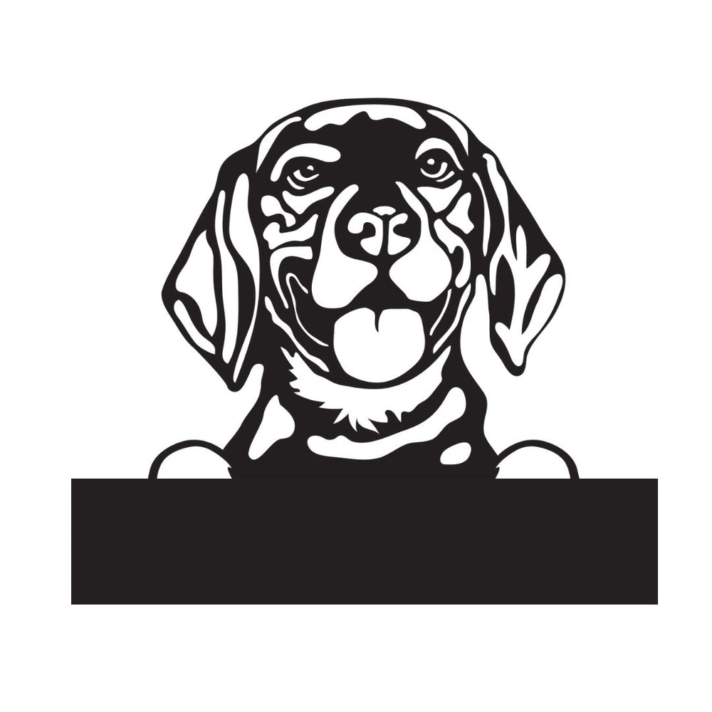 Beagle with Custom Text