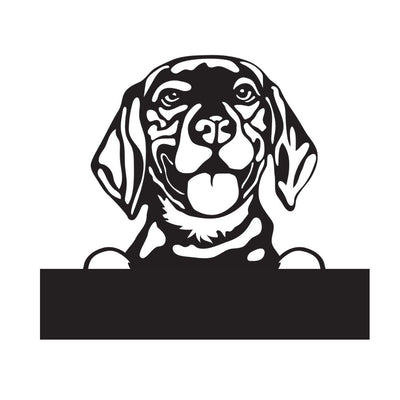 Beagle with Custom Text
