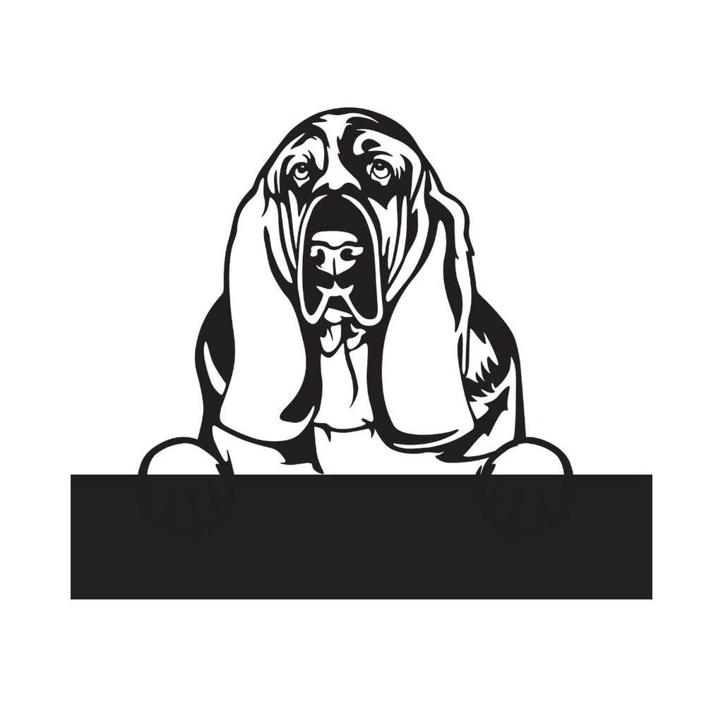Basset Hounds with Custom Text