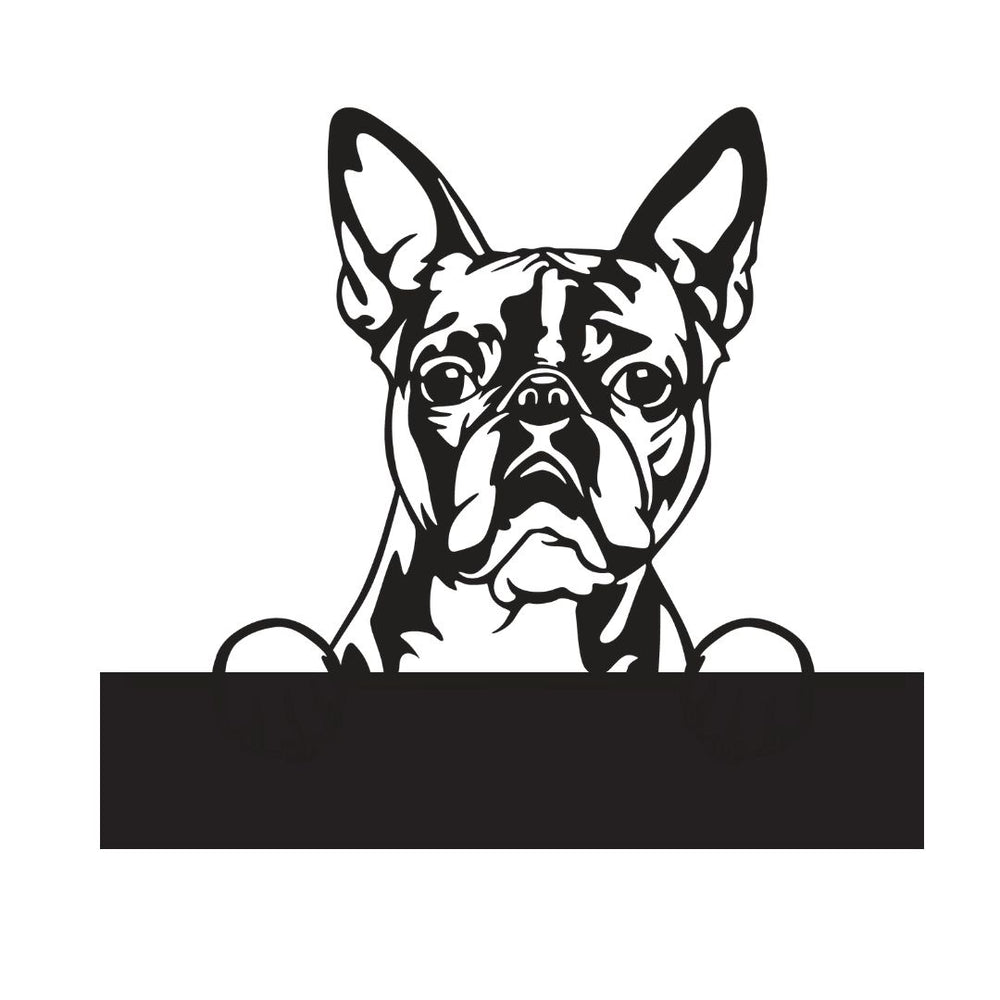 Boston Terrier with Custom Text