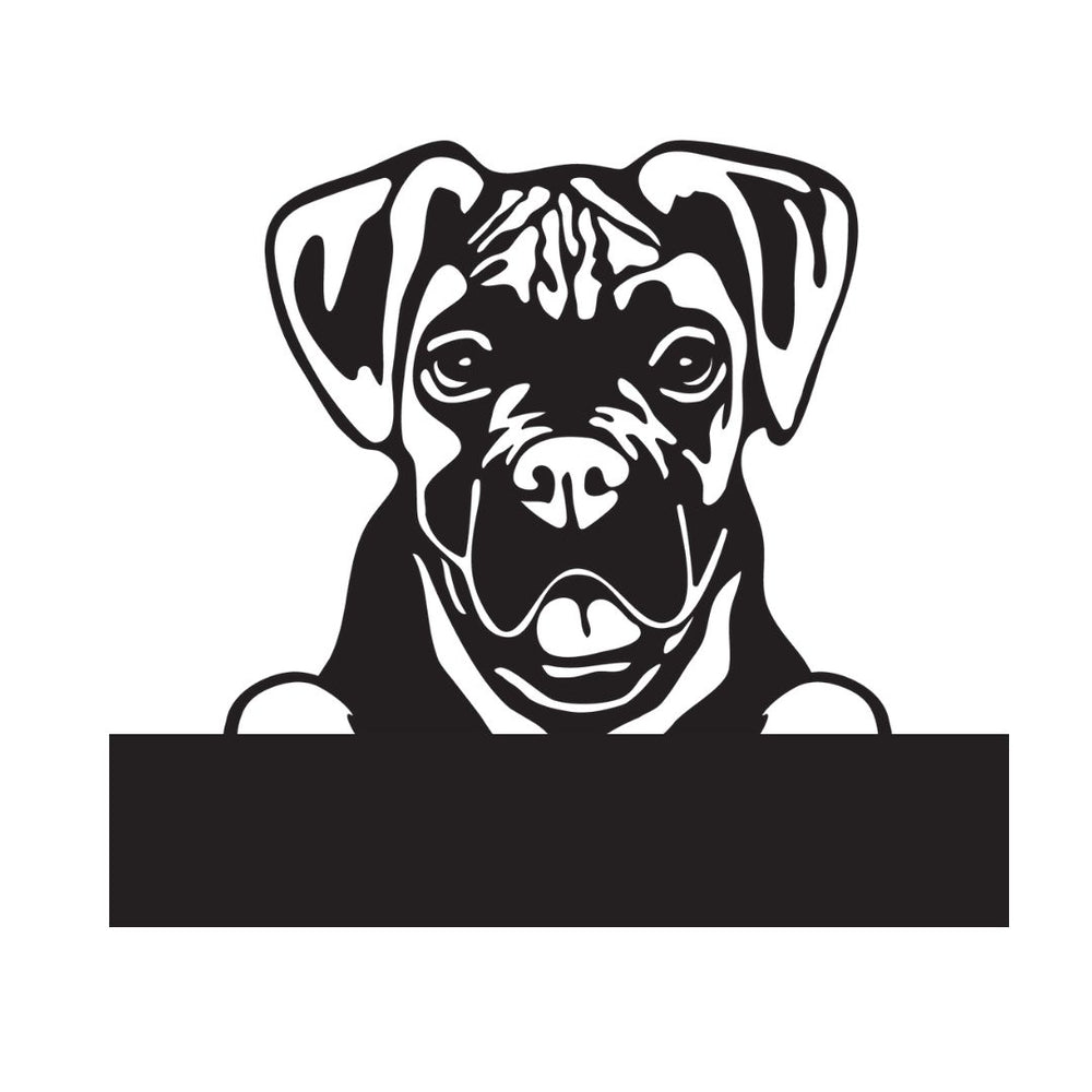 Boxer with Custom Text