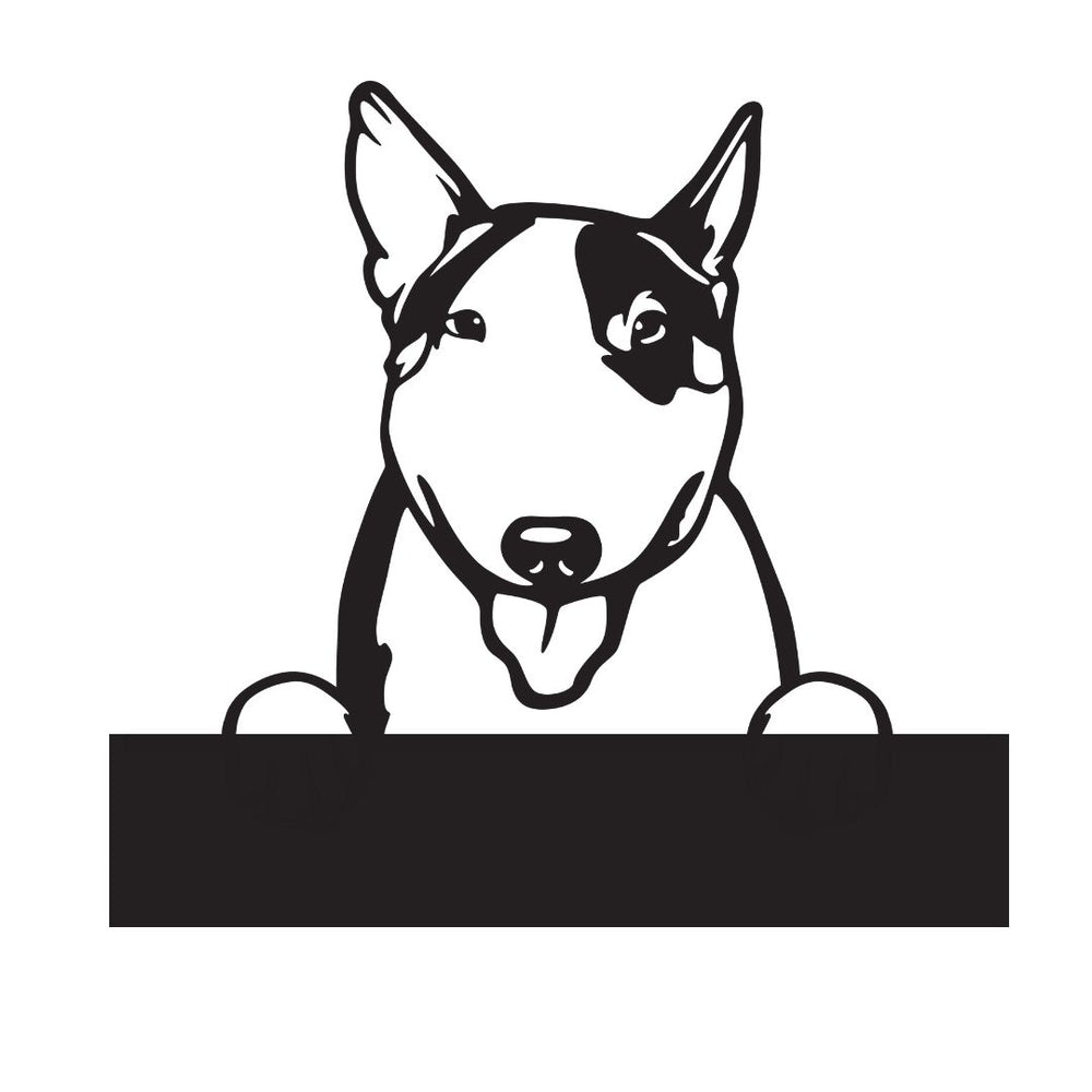 Bull Terriers with Custom Text