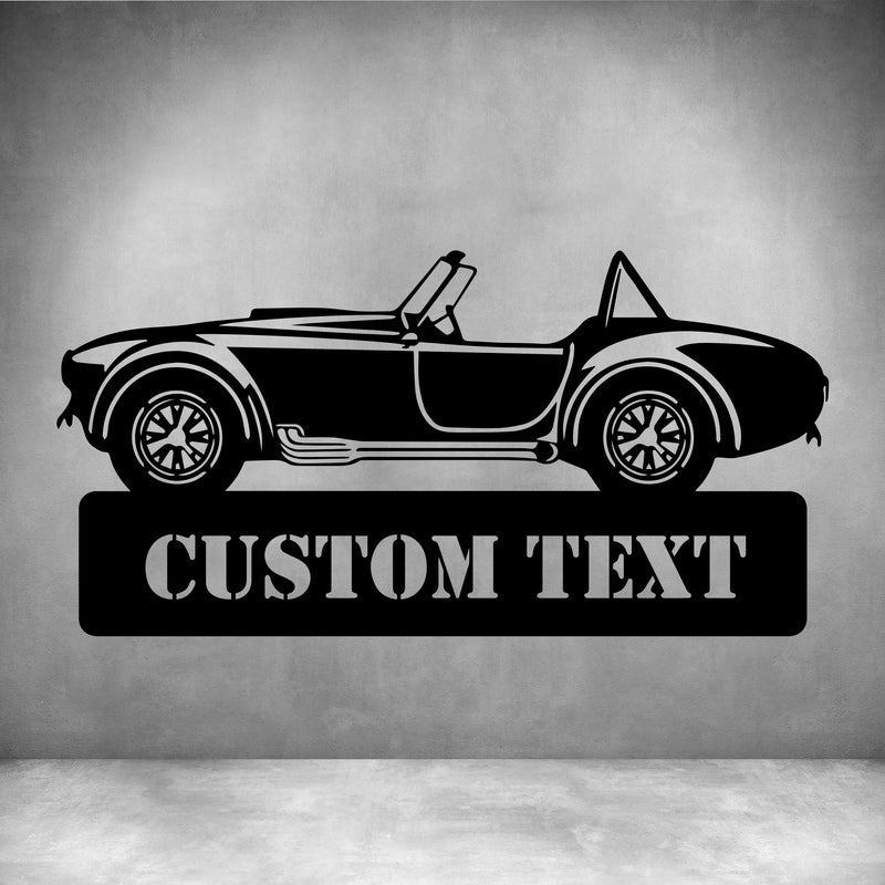 Car with Custom Text