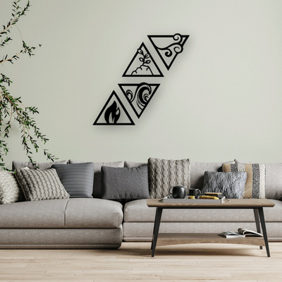 4 Piece Four Elements in Triangles