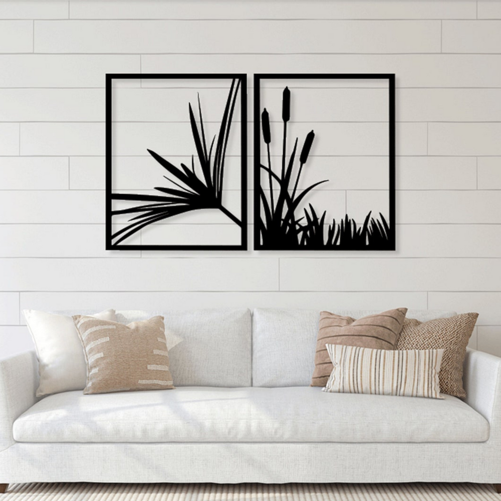 2 PIECE NATURE RIVER PLANTS