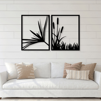 2 PIECE NATURE RIVER PLANTS
