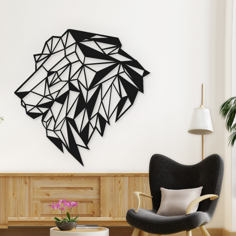 Geometric Lion Head