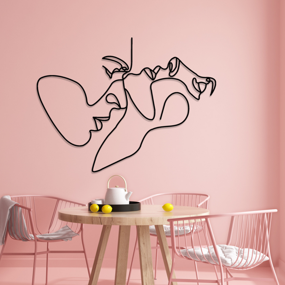 Couple Love One Line Drawing