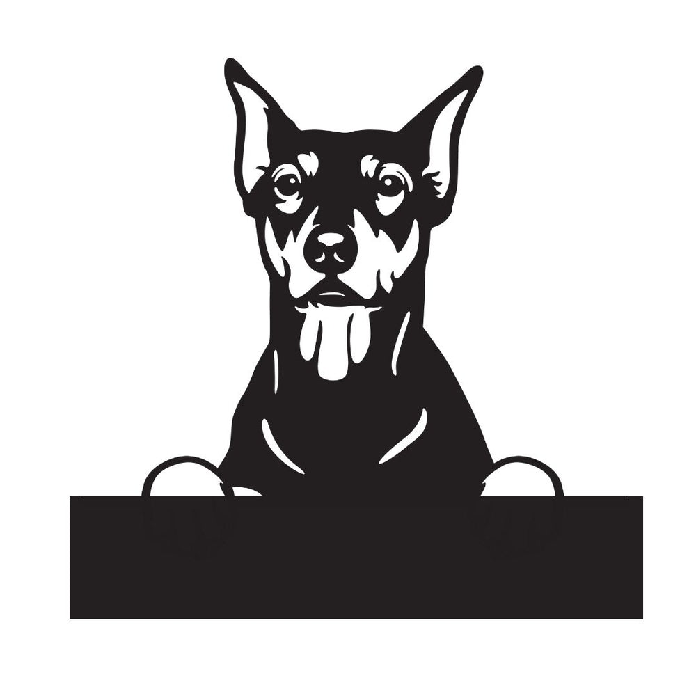 German Pinschers with Custom Text