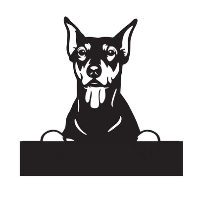 German Pinschers with Custom Text