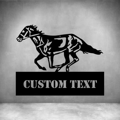 HORSE WITH CUSTOM TEXT