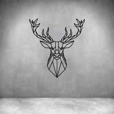 GEOMETRIC DEER LINE DRAWING