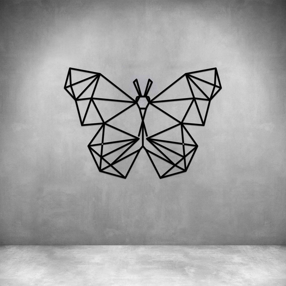 Geometric Butterfly Line Drawing