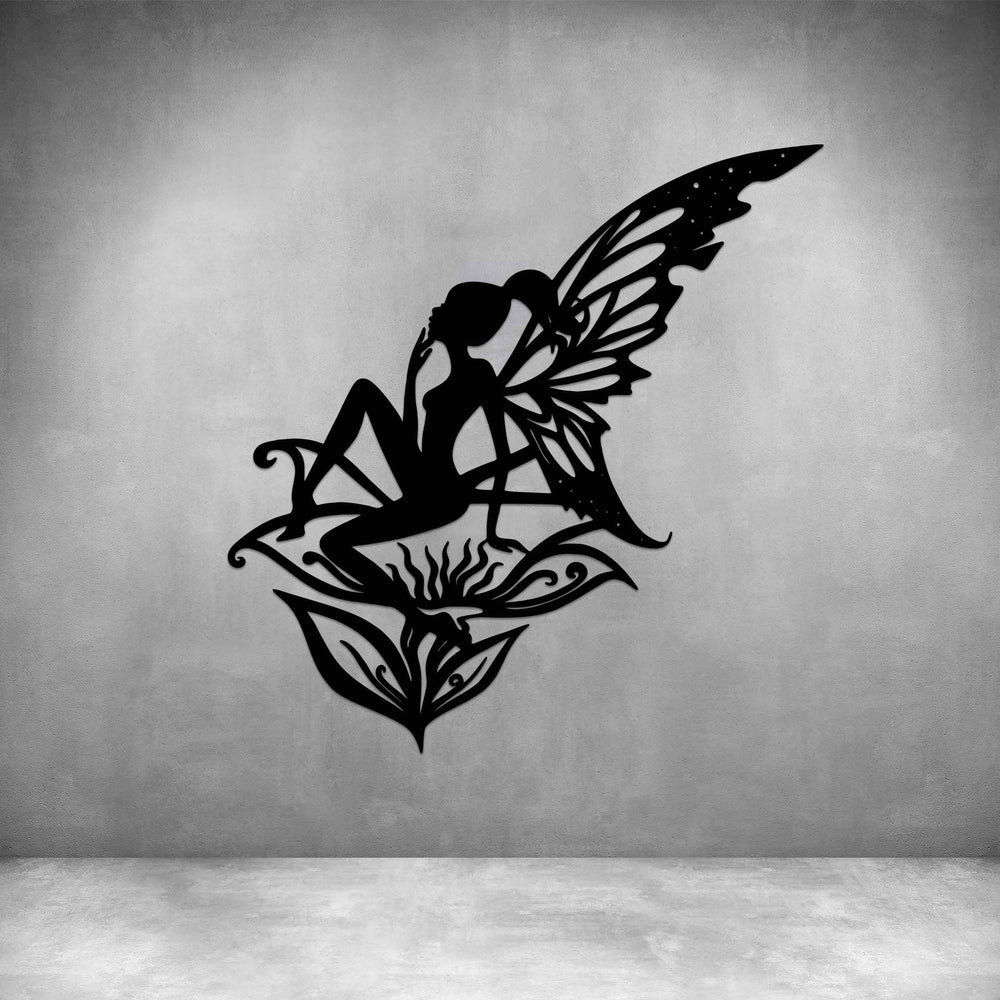 BUTTERFLY FAIRY ON FLOWER