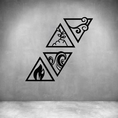 4 Piece Four Elements in Triangles