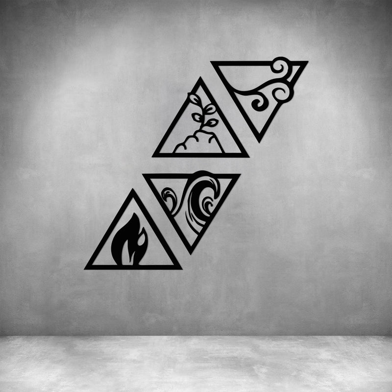 4 Piece Four Elements in Triangles