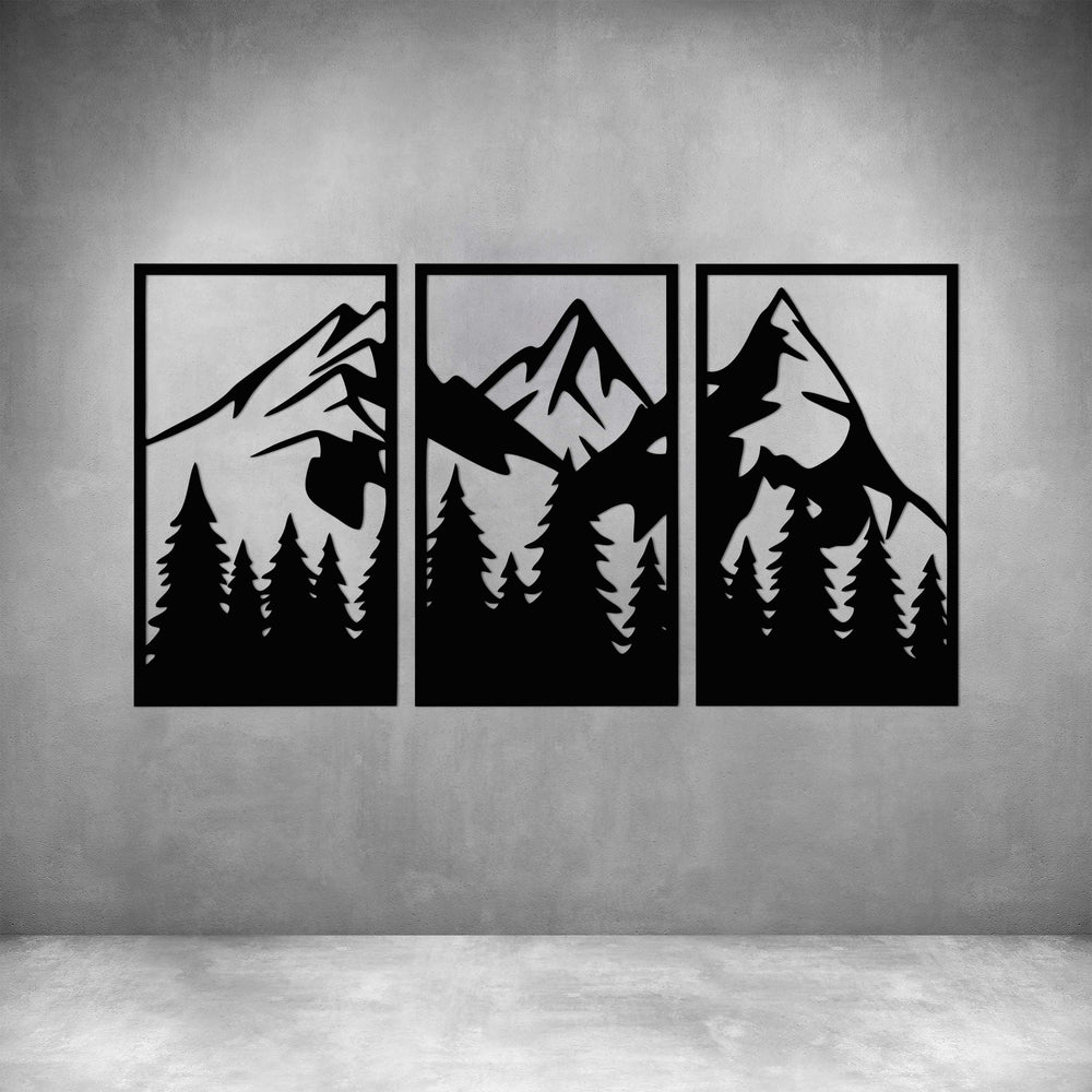 3 Piece Mountain with Forest