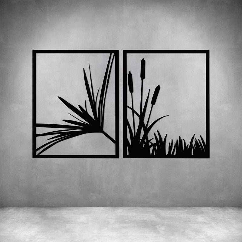 2 PIECE NATURE RIVER PLANTS
