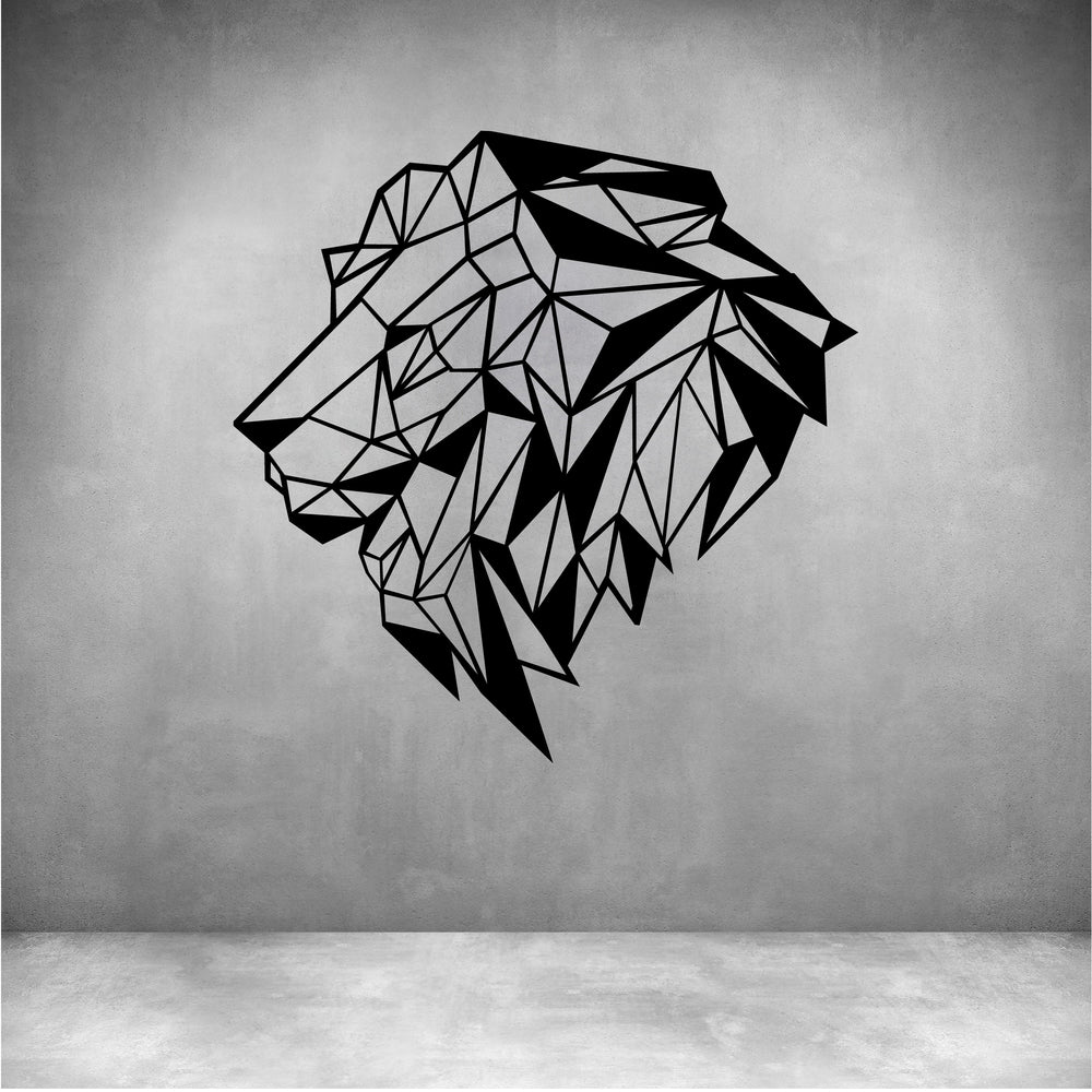 Geometric Lion Head