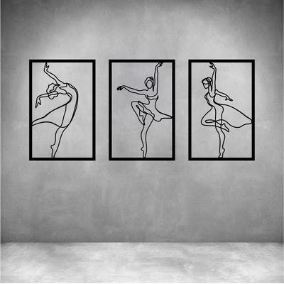 Dancing Women One Line Art