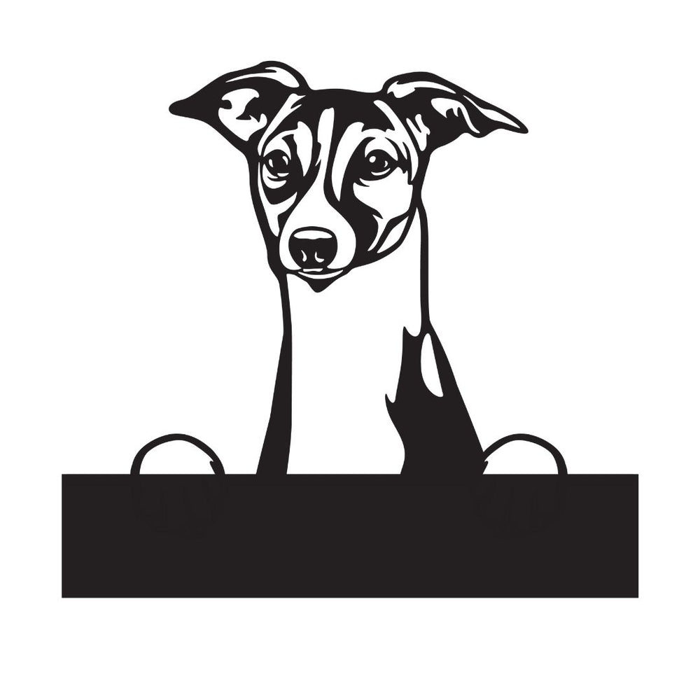 Italian Greyhounds with Custom Text
