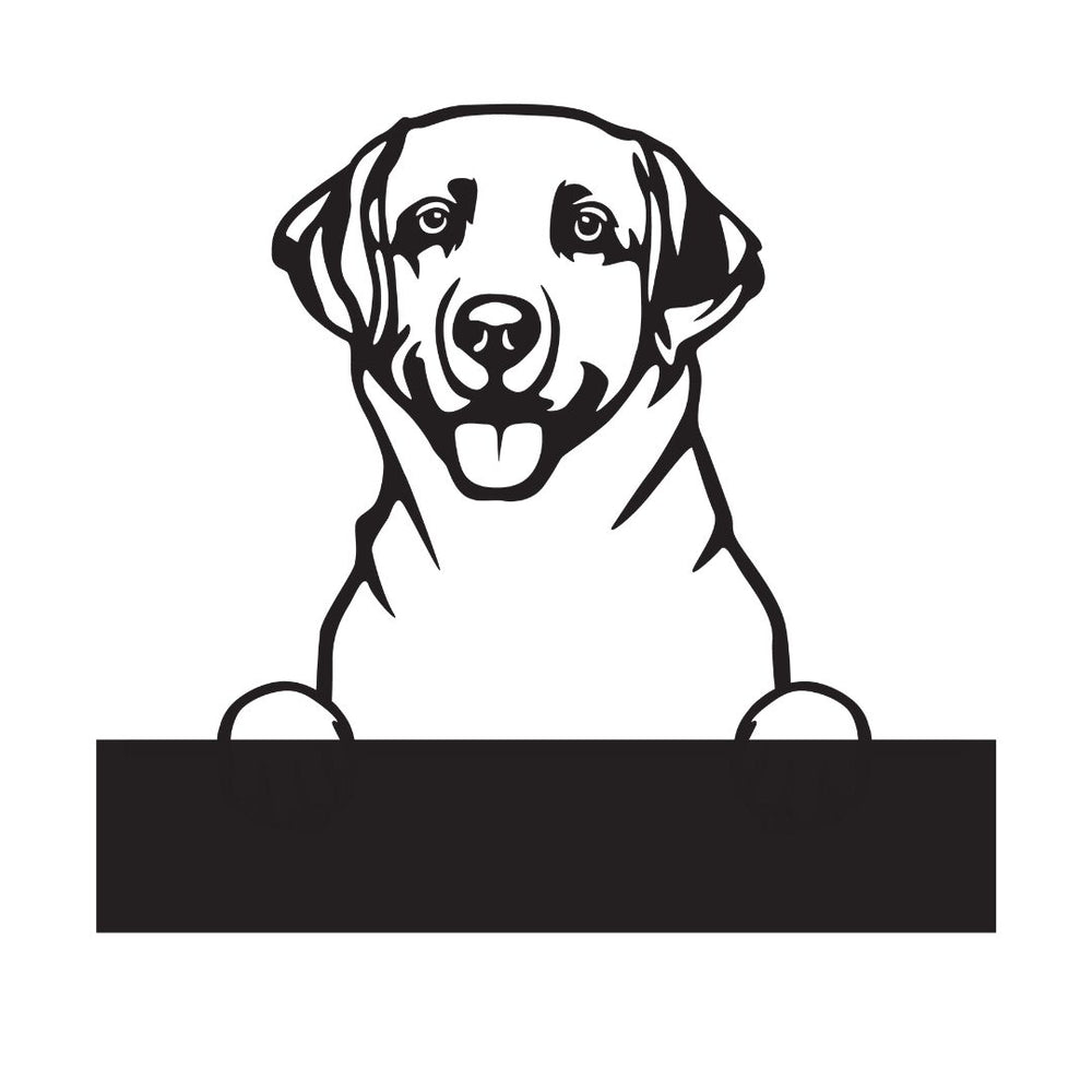 Labrador Retriever with Custom Text