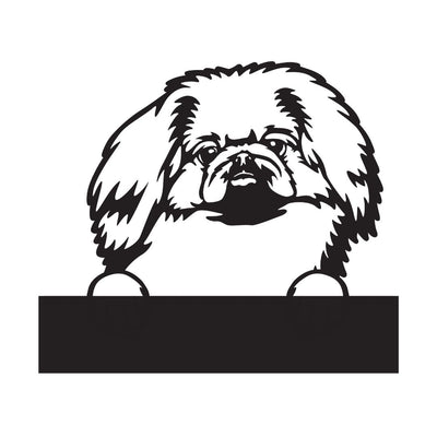 Pekingese with Custom Text