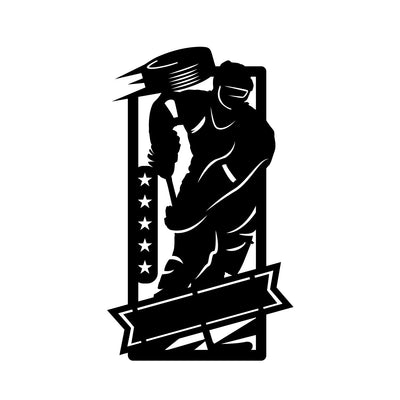 Male Ice Hockey with Custom Text
