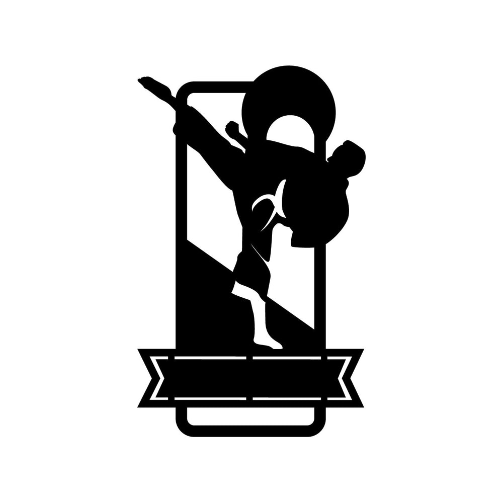 Male Karate with Custom Text