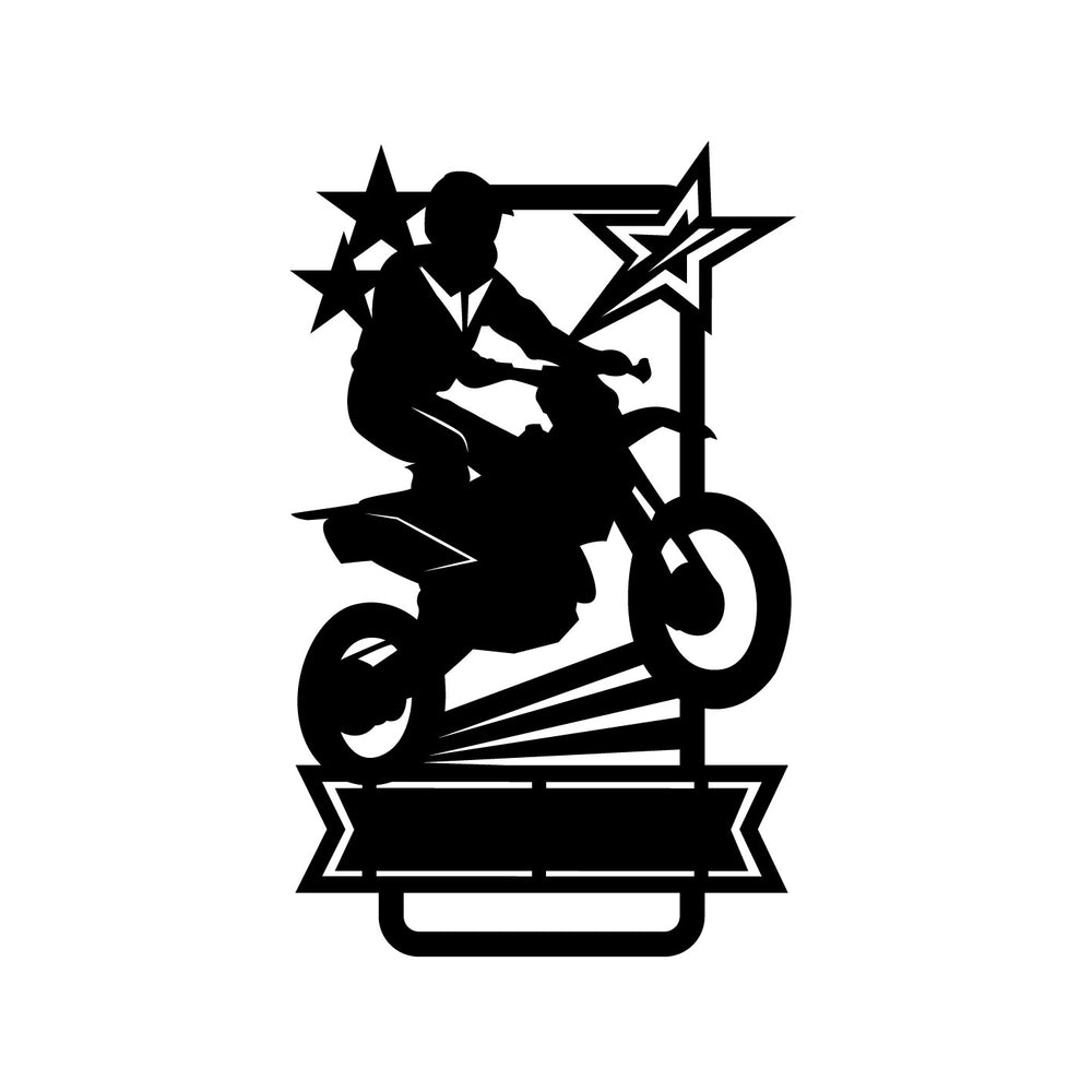 Motocross with Custom Text