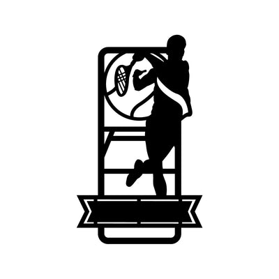 Male Tennis with Custom Text