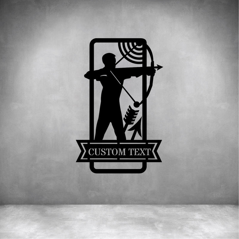 Male Archery with Custom Text