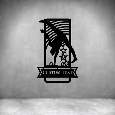 Male Gymnastics 2 with Custom Text