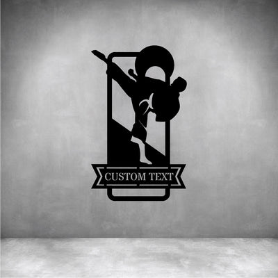 Male Karate with Custom Text