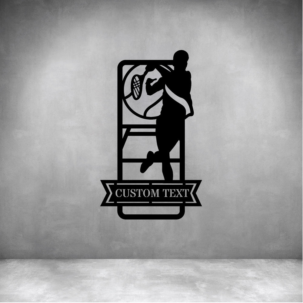 Male Tennis with Custom Text