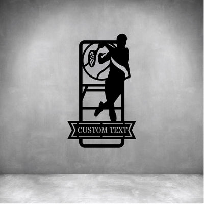 Male Tennis with Custom Text