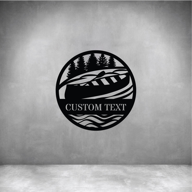 Row Boat with Custom Text