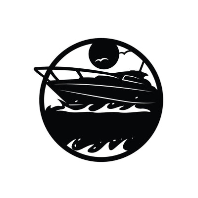 Boat with Custom Text