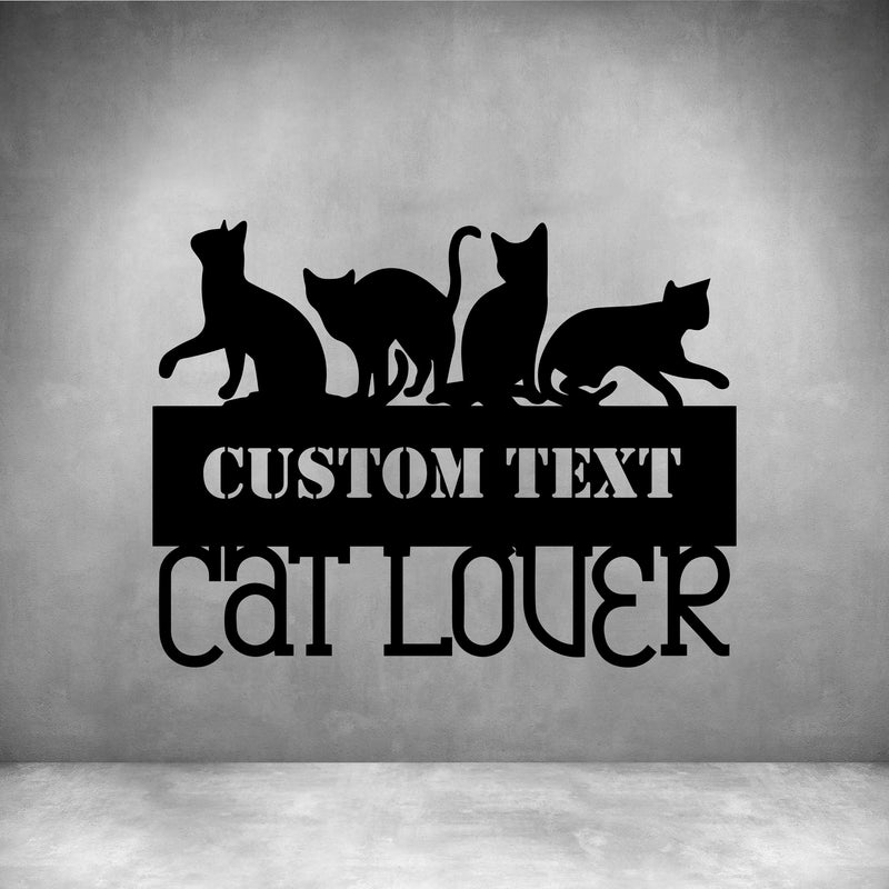 CAT LOVER WITH CUSTOM TEXT