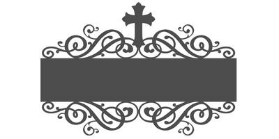 CROSS WITH CUSTOM TEXT