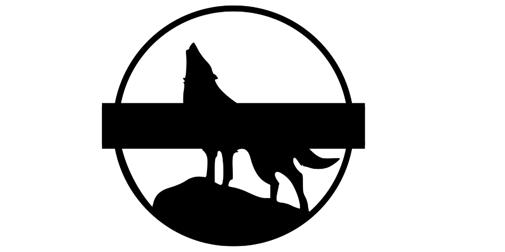 WOLF WITH CUSTOM TEXT