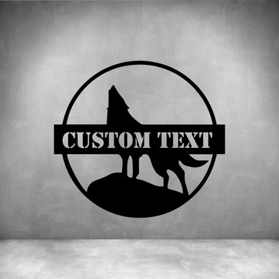 WOLF WITH CUSTOM TEXT