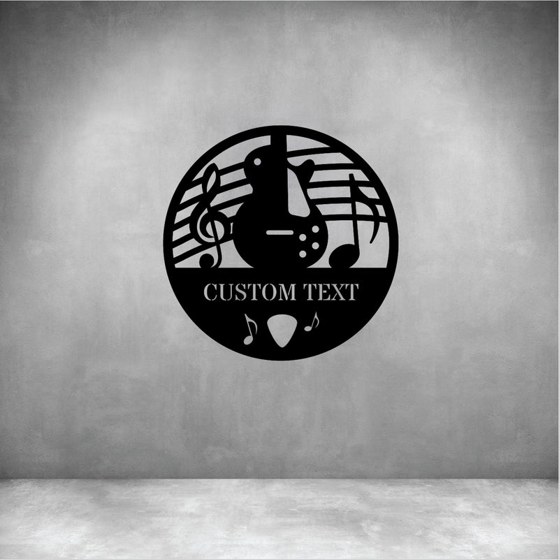 Guitar 2 with Custom Text