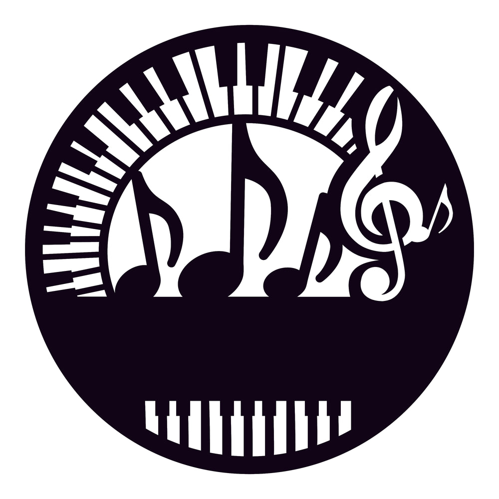 Music Notes with Custom Text