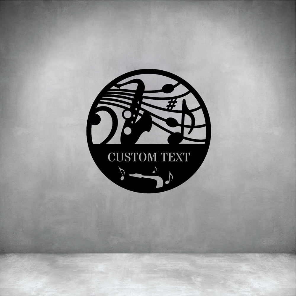 Saxophone with Custom Text
